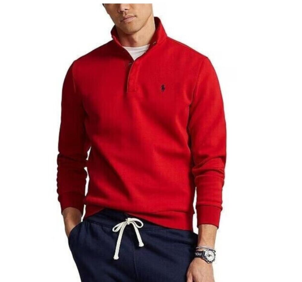 Polo Ralph Lauren Performance 1/4 Zip Pullover Fleece Mens XXL Red Pony Logo